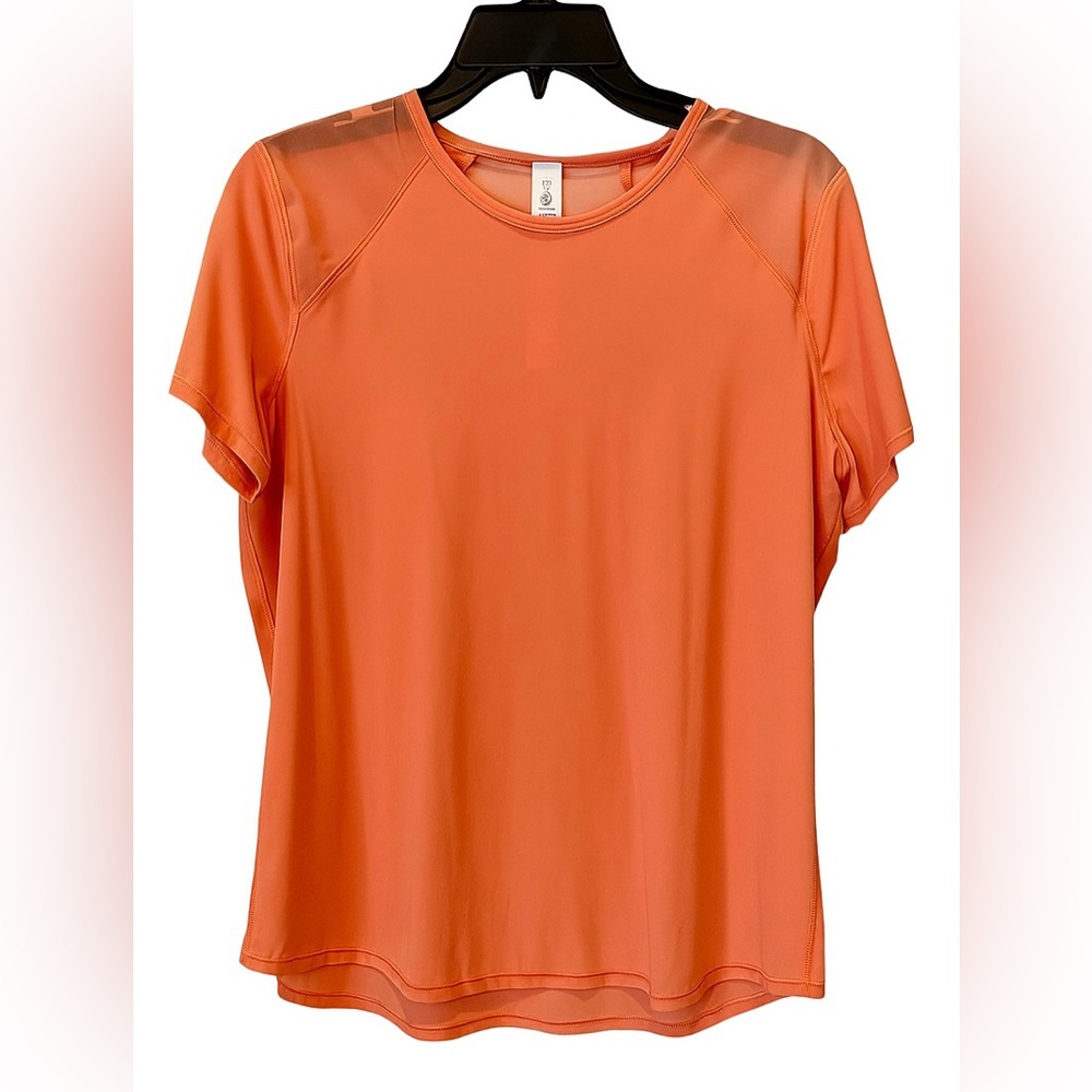 Lululemon Athletica Vibrant Orange Short Sleeve Tee